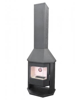 Печь-камин ЭкоКамин МЮНХЕН ГИГАНТ графит