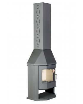 Печь-камин ЭкоКамин МЮНХЕН ГИГАНТ графит-foto3