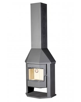 Печь-камин ЭкоКамин МЮНХЕН ГИГАНТ графит-foto7