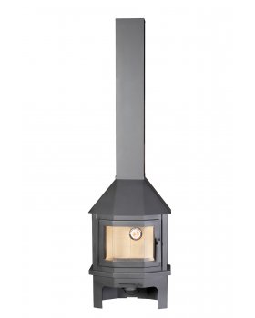 Печь-камин ЭкоКамин МЮНХЕН ПРИСТЕННО УГЛОВОЙ КОМПАКТ графит-foto2