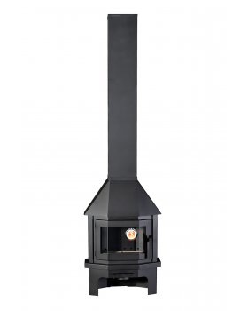 Печь-камин ЭкоКамин МЮНХЕН ПРИСТЕННО УГЛОВОЙ МИНИ черный-foto2