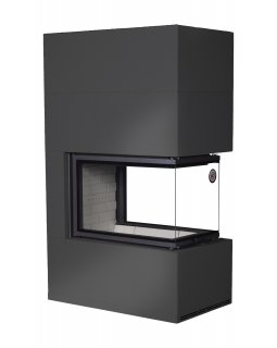 Камин РОДОС 900 ЧЕРНЫЙ, шамот белый-foto3