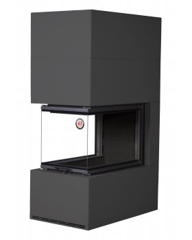 Камин РОДОС 900 ЧЕРНЫЙ, шамот черный
