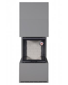 Камин РОДОС 900 ГРАФИТ, шамот белый-foto2