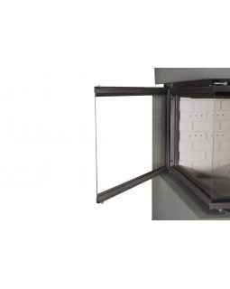 Камин РОДОС 900 ГРАФИТ, шамот белый-foto7