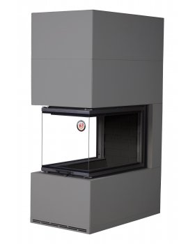 Камин РОДОС 900 ГРАФИТ, шамот черный