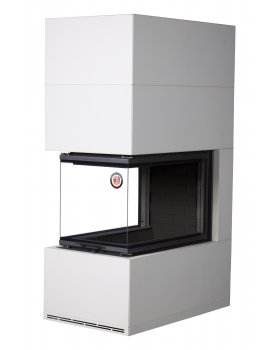 Камин РОДОС 900 СЛОНОВАЯ КОСТЬ, шамот черный