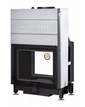 Каминная топка Экокамин ВЕГА 800 TB туннельная черный шамот