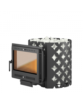 Чугунная печь для бани ЭТНА 24 (Панорама) "М"