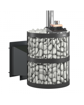 Чугунная печь для бани ЭТНА 24 (Панорама) "М" Закрытая каменка, Стандарт-foto2