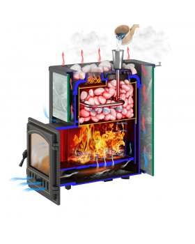 Печь для бани Эверест 24 Легкий пар (280) Талькохлорит,S-20-foto3