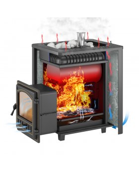 Печь для бани Эверест 24 Легкий пар (280) Талькохлорит,S-20-foto4