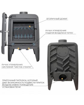 Печь-камин EVEREST М7-foto4