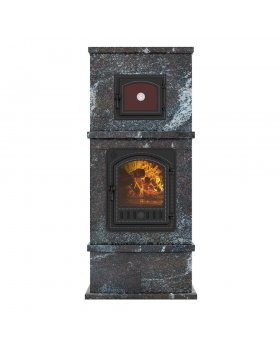 Печь - камин EVEREST с духовкой № 2 Амфиболит