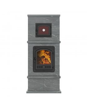 Печь - камин EVEREST с духовкой № 2 Талькохлорит