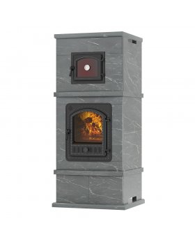 Печь - камин EVEREST с духовкой № 2 Талькохлорит-foto2