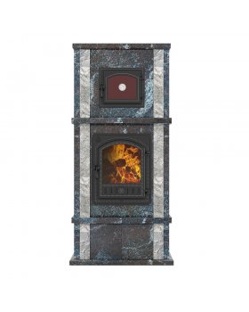 Печь - камин EVEREST с духовкой № 3 Амфиболит