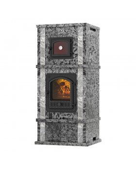 Печь - камин EVEREST с духовкой № 3 Пироксенит Элит-foto2