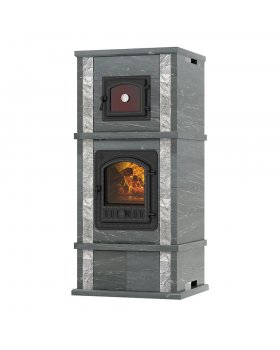 Печь - камин EVEREST с духовкой № 3 Талькохлорит-foto2