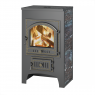 Печь-Камин Везувий ПК-01 (205) с плитой, амфиболит 12 кВт (200 м3) Ø 150 мм