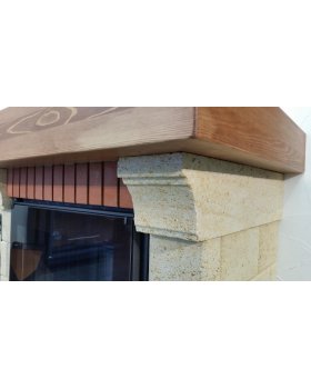 Каминная облицовка ЕВРОПЕЙСКИЕ КАМИНЫ Кипр 700, темный орех-foto2