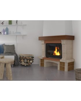 Каминная облицовка ЕВРОПЕЙСКИЕ КАМИНЫ Лион пристенный/угловой (45°/90°); 700/800