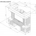 Каминная облицовка ЕВРОПЕЙСКИЕ КАМИНЫ Прага пристенный/угловой (45°/90°); 700/800