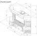 Каминная облицовка ЕВРОПЕЙСКИЕ КАМИНЫ Прага пристенный/угловой (45°/90°); 700/800