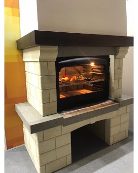 Каминная облицовка ЕВРОПЕЙСКИЕ КАМИНЫ Сантандер под гриль-топку "Hergom", арт. Asador H04/100-foto4