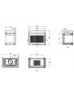 Топка Firebird Emir, 753мм, D=200, трехсторонняя-foto14