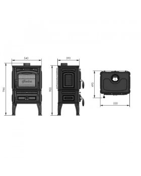 Печь-камин Guca LAVA-foto3