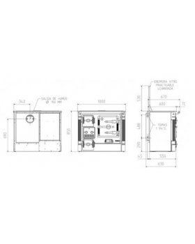 Печь-камин HERGOM L-08 CCV D дровяная-foto2