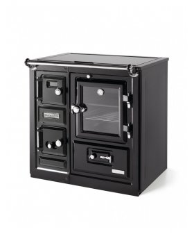 Печь-камин HERGOM SAJA 7 дровяная, керамический верх, латунные фитинги