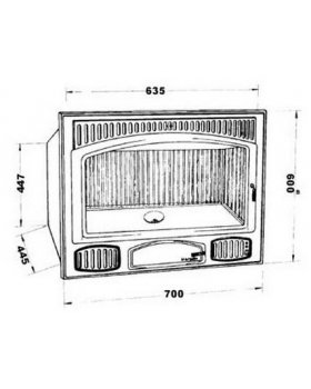 Каминная топка HERGOM C-4/70-foto2