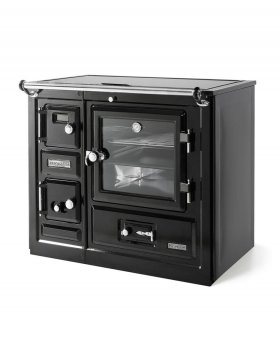 Печь-камин HERGOM Saja 8 дровяная, хром регул.решетка, керамический верх