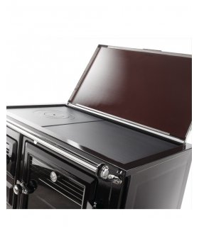 Печь-камин HERGOM SAJA 7 дровяная, чугунный верх, латунные фитинги-foto2