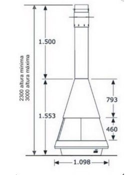 Стальной камин HERGOM Mallorca-foto3