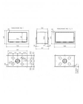 Каминная топка HERGOM Вставка SERE 100 два стекла, принудительная конвекция, вермикулит