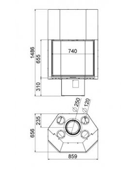 Каминная топка HERGOM Prisma-foto2