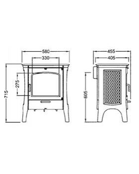 Печь-камин HERGOM E-21 N дровяная-foto4