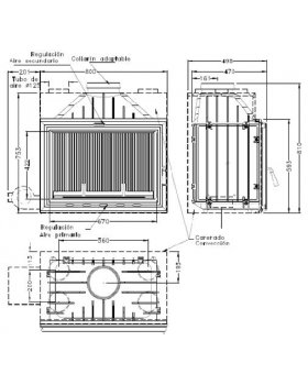 Каминная топка HERGOM H-03/80 Turbo-foto2