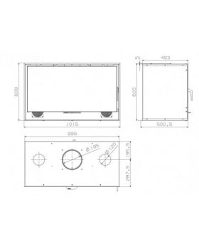 Каминная топка HERGOM Sere 100 F-HF(вентиляторы+футировка чугуном)-foto5