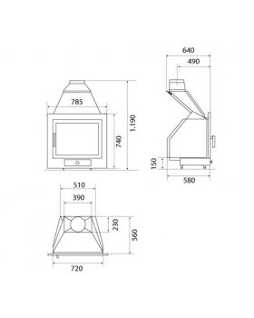 Каминная топка HERGOM H-02/22 Boiler-foto2