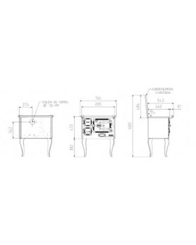 Печь-камин HERGOM TB-6H дровяная-foto2