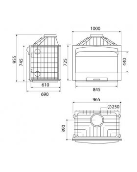 Каминная топка HERGOM H-04/100 Asador-foto2