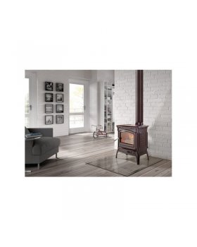 Печь-камин HERGOM CRAFTSBURY дровяная, эмалирована в коричневый цвет Hergom-foto3