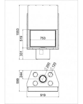 Каминная топка HERGOM Stilkamin S-460-foto2