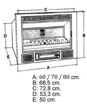 Каминная топка HERGOM C-3/60-foto2
