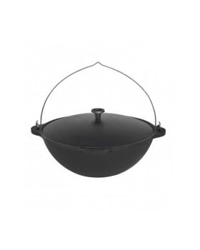 Казан чугунный Везувий 12л с ручкой (БЕЗ КРЫШКИ)-foto2