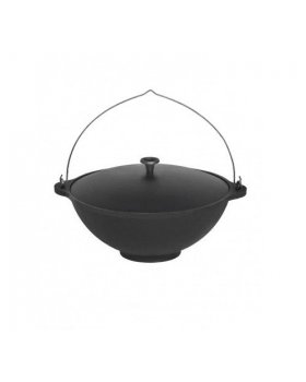 Казан чугунный Везувий 6л с ручкой (БЕЗ КРЫШКИ)-foto2